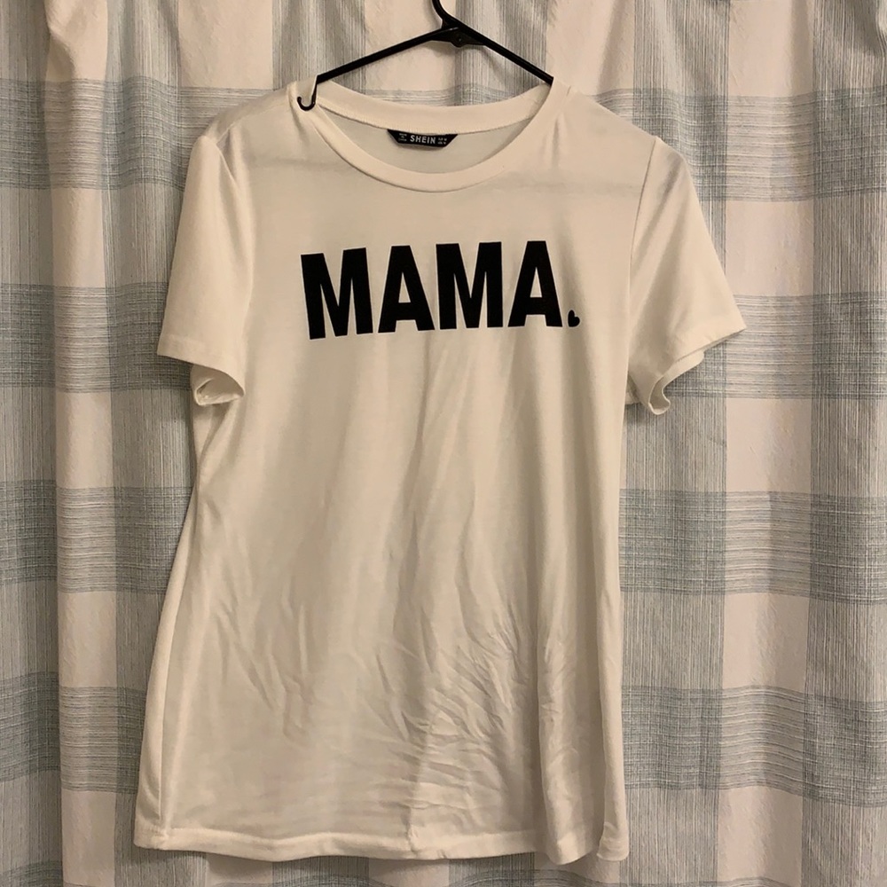 White mama tshirt